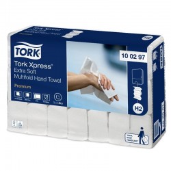 TORK H2 Xpress Premium håndklædeark, 4-fold, 21 pk.
