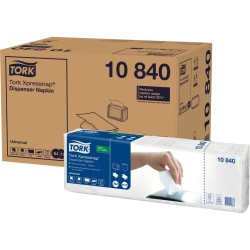 Dispenserserviet, Tork Xpressnap N4 Universal, 1-lags, interfold, 21,3x33cm, hvid, nyfiber