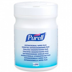 Purell Antimicrobial Wipes Plus, 270 stk. i dispenserbox