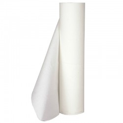 Lejepapir, ABENA Couch Rolls, 2-lags, 50 m. pr. rulle, 60 cm bred, hvid, tissue, perforeret, 9 ruller