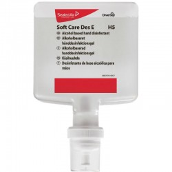 Diversey hånddesinfektion gel Soft Care Des E u/parf. til dispenser, 4 x 1,3 ltr.