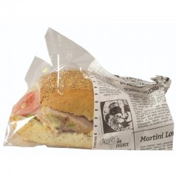 Sandwichpose Old News, 215 x 130 mm. papir/PE, 1000 stk.