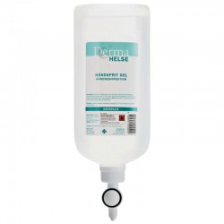 Derma helse håndsprit 85%, gel, til ståldispenser, 1000 ml.