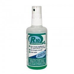 Lugtfjerner R10 med farve og parfume, klar-til-brug, 100 ml. sprayflaske