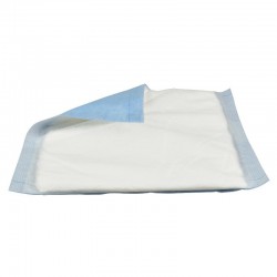 Absorberende bandage, ABENA, 20 x 20 cm, hvid, usteril, med blå bagside, 50 stk.