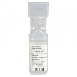 Sterilt vand til injektionsvæske, Mini-Plasco, 20 x 10 ml