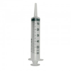 BD Plastipak sprøjte, 50/60 ml, med kateterspids, centreret, 3 komponent 30 stk