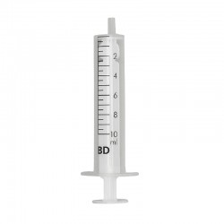 BD Discardit Sprøjte, 10 ml. luer, excentrisk, 2 komponent