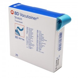 Staserem, BD Vacutainer Stretch, blå, gummi, latex-fri, engangs, 25 stk.
