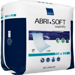 Underlag, ABENA Abri-Soft Superdry, 90 x 60 cm, lyseblå, 30 stk.