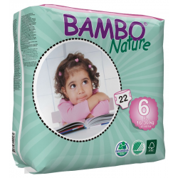 Bambo Nature nr. 6, str. XL, 16-30 kg, 22 stk.