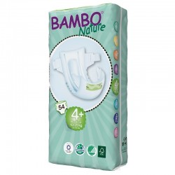 Bambo Nature, Maxi 4+, med vådindikator, 10-20 kg, 54 stk.