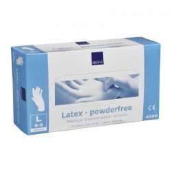 Abena Classic Undersøgelseshandsker Latex Nature 100 stk. | Large