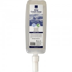 *Outlet* Mild cremesæbe, Abena, 1000 ml refill, uden farve og parfume, til dispenser el. påfyldning.