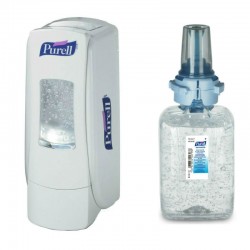 Purell hånddesinfektionskit, ADX-7 dispenser + ADX-7 refill med håndsprit gel