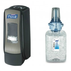 Purell hånddesinfektionskit, sort ADX-7 dispenser + ADX-7 refill med håndsprit gel