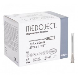 Kanyle, Medoject, grå, 27G, x 1 1/2" 0,4 x 40mm steril