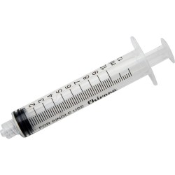Chirana Sprøjte, 10 ml, luer-lock, centreret, 3 komponent.