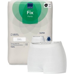 Fikseringstrusse ABENA hvid med ben str. 3XL 3 par 
