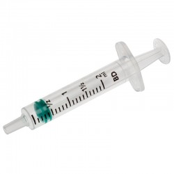 BD Emerald sprøjte, 2 ml, transparent, luer, centreret, 3 komponent