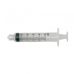 BD Plastipak sprøjte, 5 ml, luer lock, centreret, 3 komponent